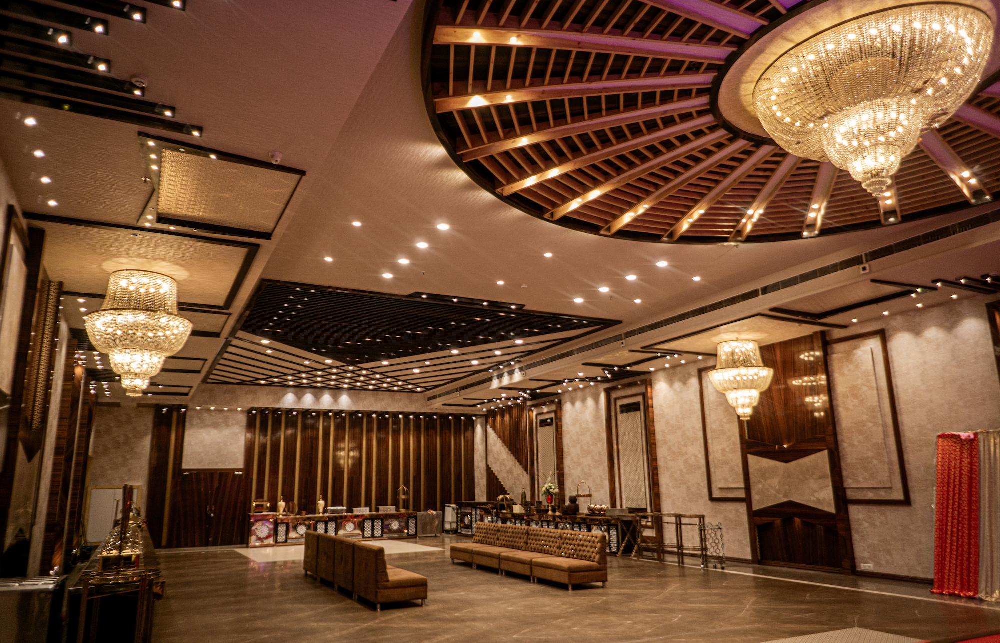 side view of swayamvar banquet